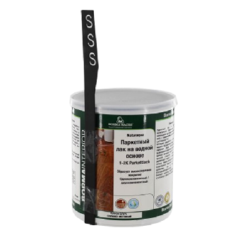 лак для паркета borma 1-2k naturaqua parkettlack цвет прозрачный, 5% блеска 1 л в комплекте