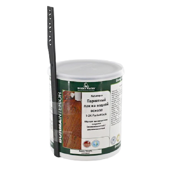 лак для паркета borma 1-2k naturaqua parkettlack цвет прозрачный, 30% блеска 1 л в комплекте