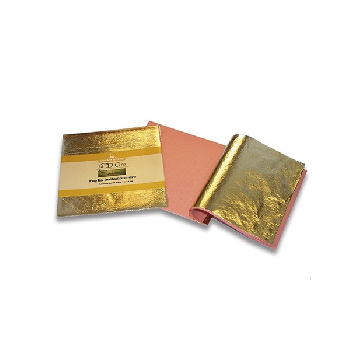 поталь в листах borma imitation gold leaf цвет золото 16 x 16 см 500 шт.