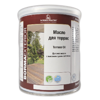 масло для террас borma terrace oil цвет 50 белый 1 л