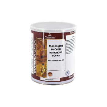 масло с твердым воском borma hardwax furniture oil цвет прозрачный 1 л