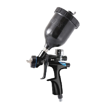 краскопульт малярный devilbiss dv1-c-bar-13-b+ 1,3 дюза с бачком и манометром для базы