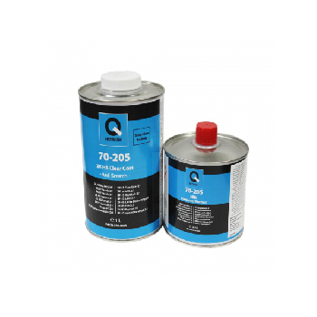 акриловый лак q-refinish q70-250 2k hs as clearcoat 2:1 прозрачный 1 л