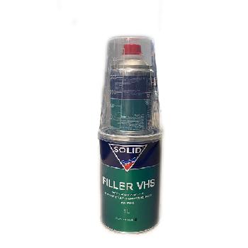 грунт акриловый solid filler vhs low voc 4:1 черный, с отвердителем по 1,25 л