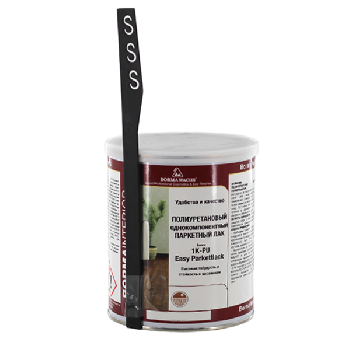 лак паркетный 1к пу borma easy parkettlack цвет прозрачный, 30% блеска 1 л комплект