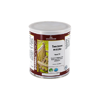 масло для дерева тиковое borma teak oil цвет 632 темный орех 1 л