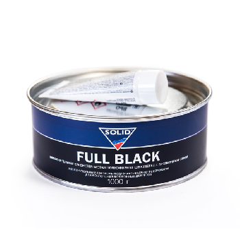 шпатлевка solid full black с отвердителем 1 кг csx-01.061.1000.xso