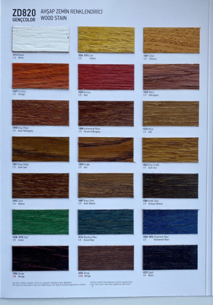 морилка концентрированная genccolor zd820 цвет 1033 дуб 1 л