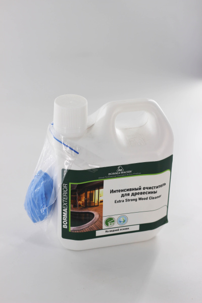 чистящее средство для древесины borma extra strong wood cleaner 1 л в комплекте