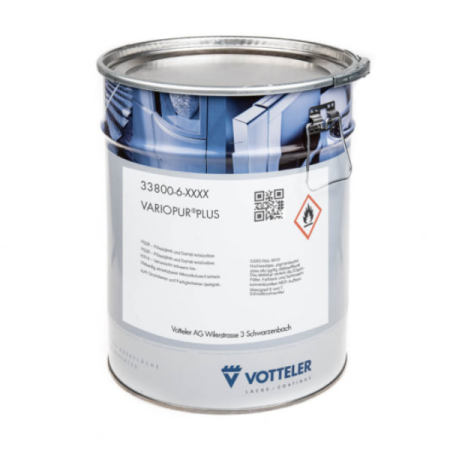 эмаль матовая акриловая votteler variopur 33800-6-2205 цвет оранжевый 3,5 кг