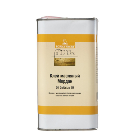 клей на масляной основе borma oil goldsize 3-х часовой 1 л