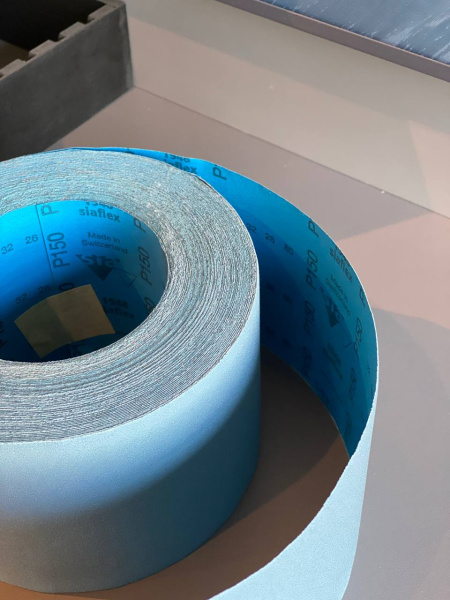 абразивный материал в рулонах 1948 siaflex 115мм х 25м p150 бумага sia abrasives