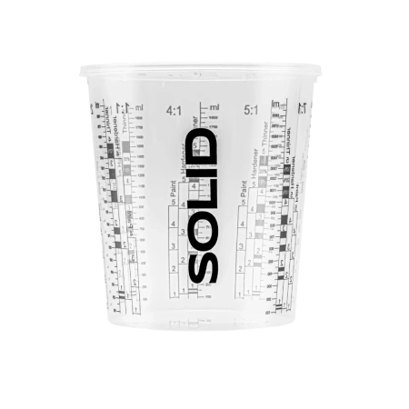 тара мерная solid sd-cup1370 для перемешивания красок 1,370 л с крышкой