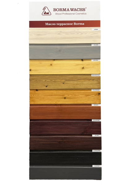 масло для террас borma terrace oil - decking oil natural цвет прозрачный 1 л