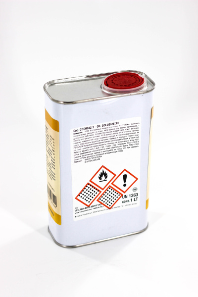 клей на масляной основе borma oil goldsize 3-х часовой 1 л