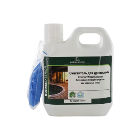 чистящее средство для древесины borma exterior wood cleaner 1 л в комплекте