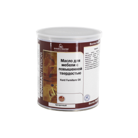 масло для мебели с повышенной твердостью borma hard furniture oil цвет прозрачный 1 л