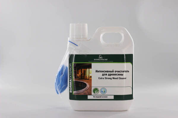 чистящее средство для древесины borma extra strong wood cleaner 1 л в комплекте