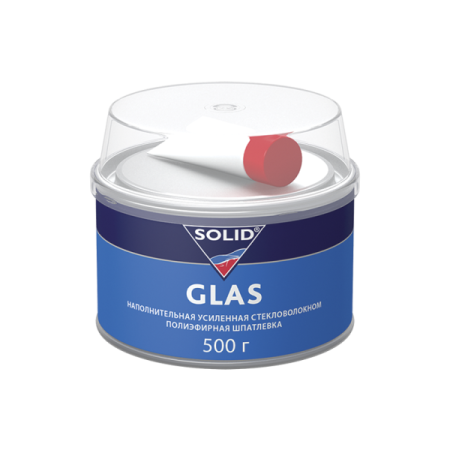 шпатлевка solid glas с отвердителем 500 гр csx-01.002.500.xso