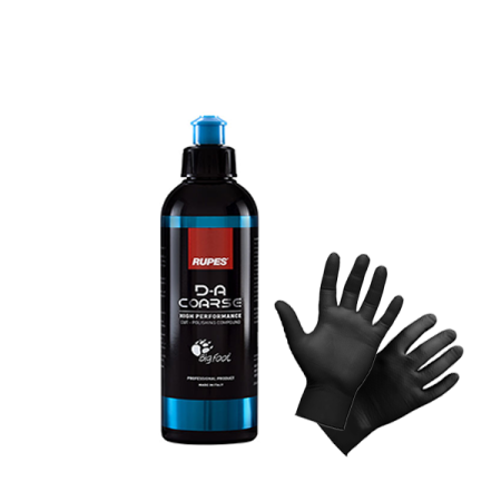 паста полировальная rupes coarse 250 мл комплект с перчатками