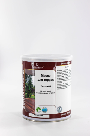 масло для террас borma terrace oil - decking oil natural цвет прозрачный 1 л