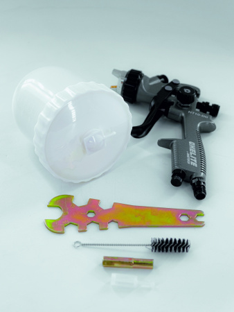 краскопульт пневматический onetech onelite nt10 -dg-14/ lvmp с дюзой 1,4 мм с бачком