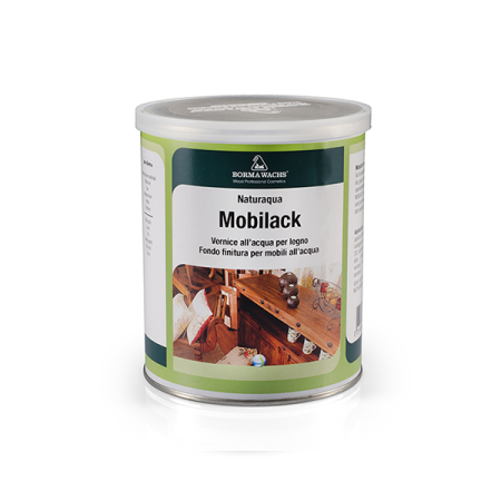 лак для мебели borma naturaqua mobilack цвет прозрачный 10% блеска 1 л
