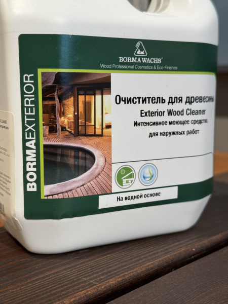 очиститель для древесины borma exterior wood cleaner 1 л
