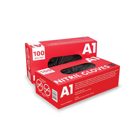 нитриловые перчатки a1 nitril gloves, размер l