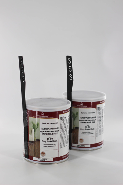 лак паркетный 1к пу borma easy parkettlack цвет прозрачный, 10% блеска 1 л комплект