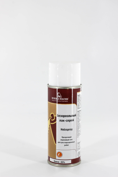лак-спрей акриловый безореольный borma holzspray acrilic цвет прозрачный блеск 20% 400 мл