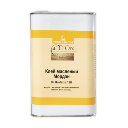 клей на масляной основе borma oil goldsize 12-ти часовой 1 л
