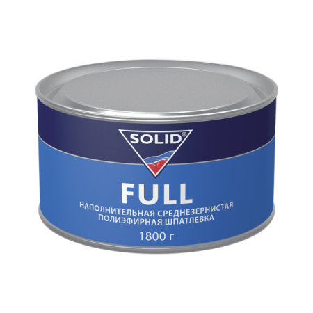 шпатлевка полиэфирная среднезернистая solid full с отвердителем 1,8 кг csx-01.018.1800.xso