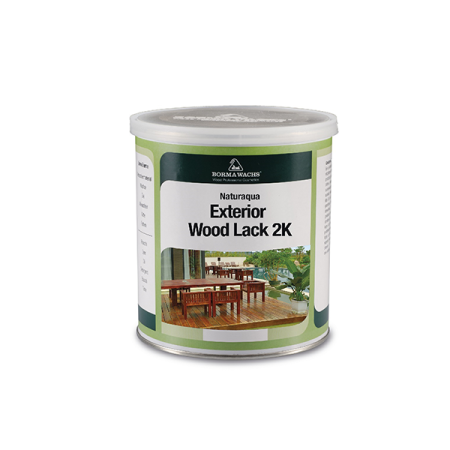 лак двухкомпонентный на водной основе borma natura exterior wood 2k цвет прозрачный 10% блеска 1 л