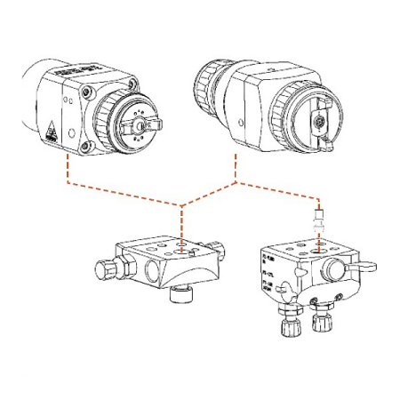 автоматический пневматический распылитель devilbiss ag362