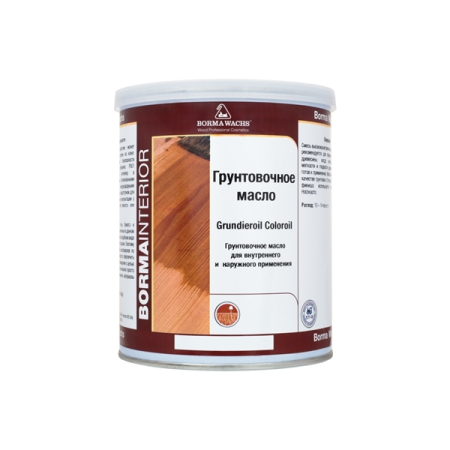 масло грунтовочное для паркета borma grundieroel цвет 50 белый 1 л