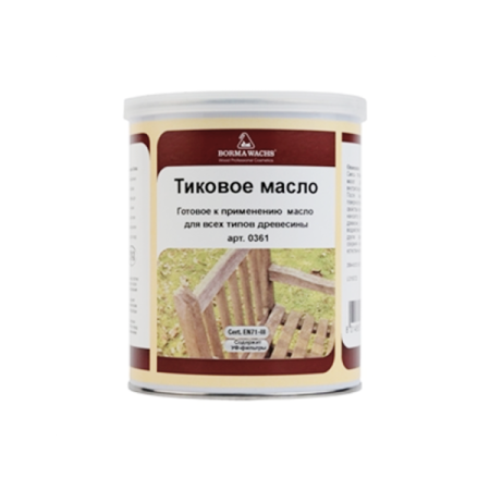 масло тиковое borma teak oil цвет прозрачный 5 л