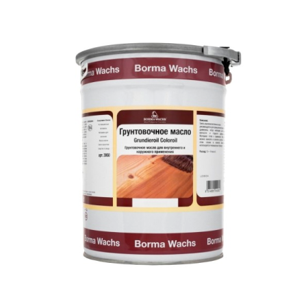 масло грунтовочное для паркета borma grundieroel цвет прозрачный 5 л