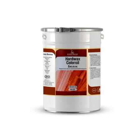 масло паркетное повышенной твердости borma hardwax coloroil цвет белый 5 л
