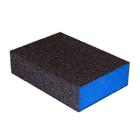 губка абразивная 4-х сторонняя sia 7991 siasponge block мягкая 98 х 69 х 26 мм р220