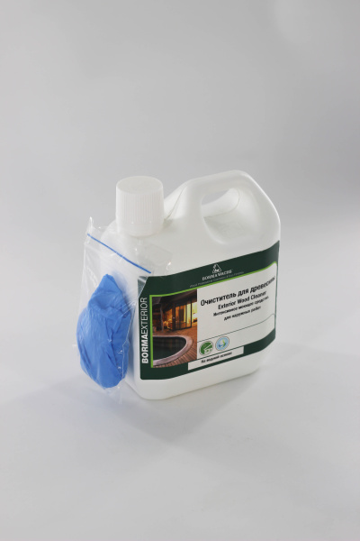 чистящее средство для древесины borma exterior wood cleaner 1 л в комплекте