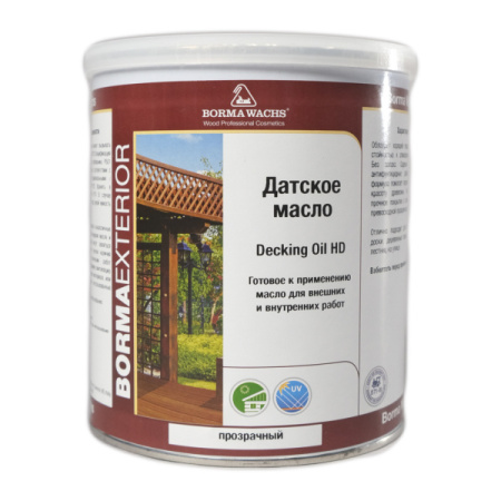 масло датское borma decking oil hd цвет прозрачный 1 л