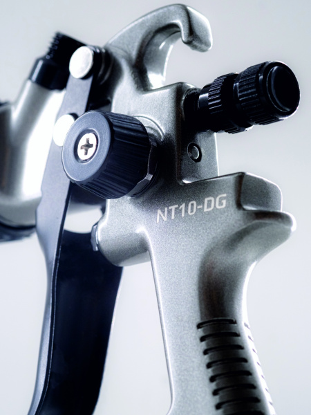 краскопульт пневматический onetech onelite nt10 -dg-17/ lvmp с дюзой 1,7 мм с бачком