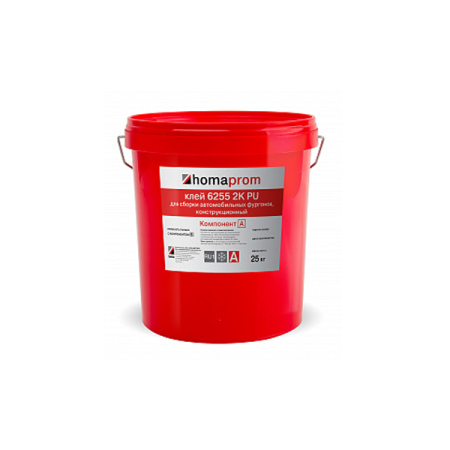 клей двухкомпонентный homaprom 6255 бежевый 25 кг