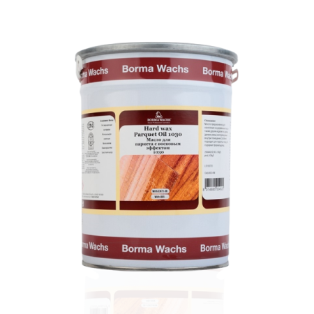 масло паркетное самогрунтующиеся borma hardwax parquet oil quick 1030 цвет прозрачный 20 л