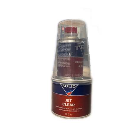 лак solid jet clear 2:1 с отвердителем 750 мл