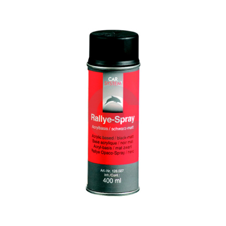 краска rallye-spray mat в баллонах, черный, 400 мл
