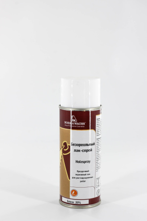 лак-спрей акриловый безореольный borma holzspray acrilic цвет прозрачный блеск 20% 400 мл