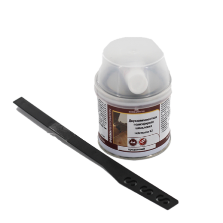 шпатлевка 2k borma hozmasse k2 цвет прозрачный 125 мл комплект