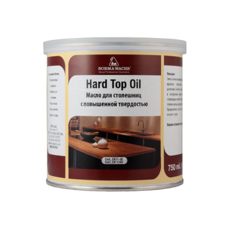 масло для столешниц с повышенной твердостью borma hard top oil цвет прозрачный 750 мл